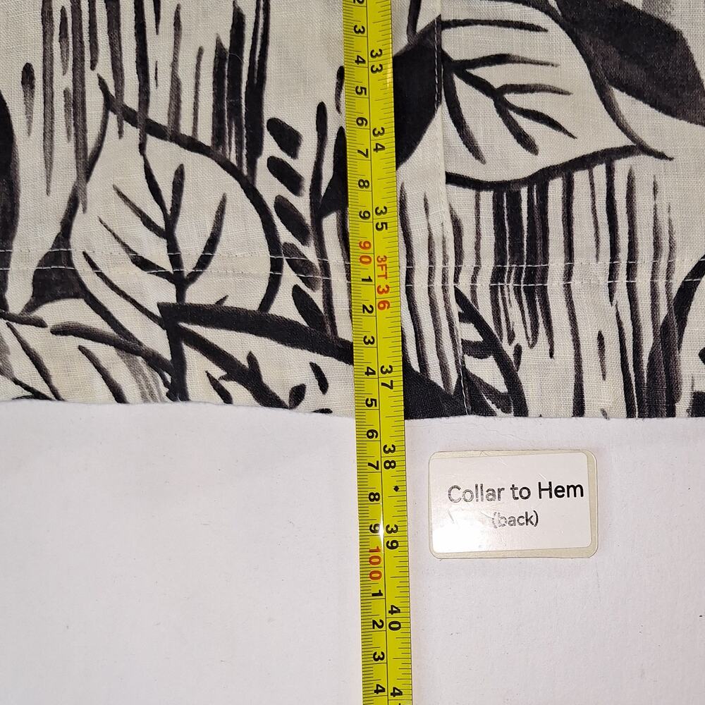 Tahari Linen Dress 3X Khaki Tropical Midi A Line Pockets Sleeveless Resort NWT - Picture 11 of 13
